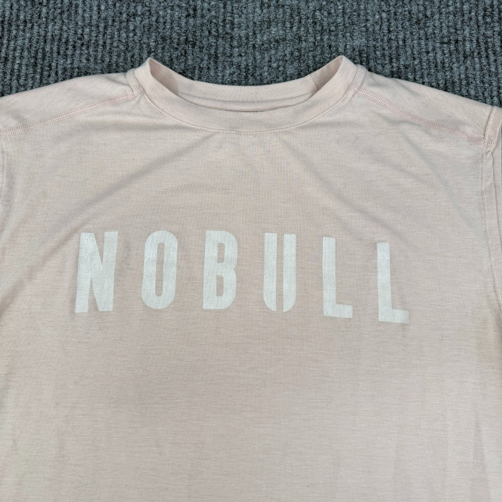No Bull Tank Top Mens Medium Pink Athletic Gym Training Performance Stretch